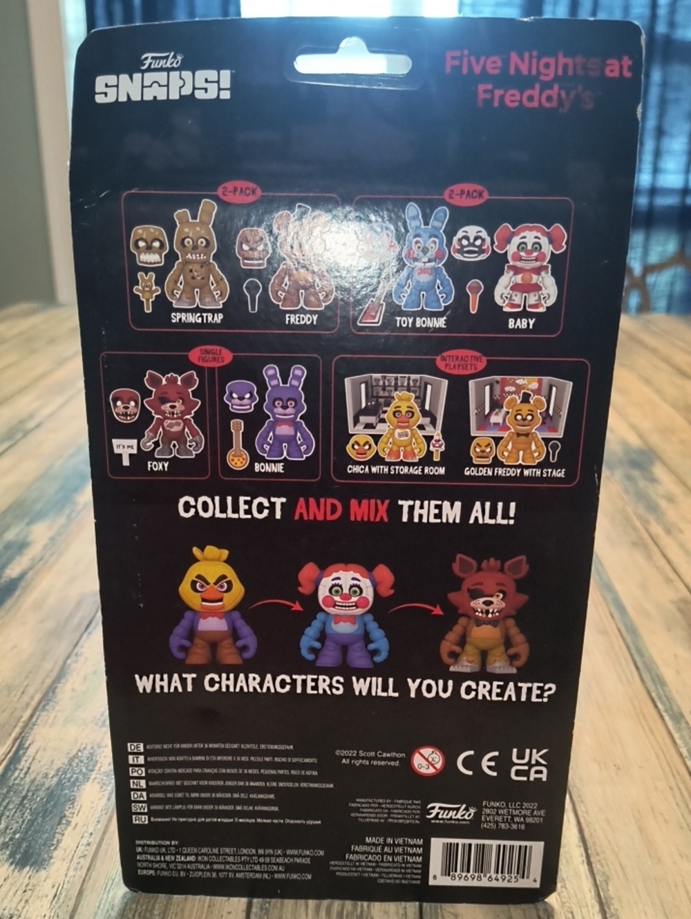 New 22' Funko Snaps! - Five Nights at Freddy's - Toy Bonnie & Circus Baby 2-Pack - Picture 4 of 5